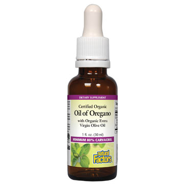 Oil of Oregano Liquid, Certified Organic, 1 oz, Natural Factors