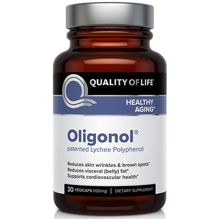 Oligonol, Patented Lychee Polyphenol, 30 Vegicaps, Quality of Life Labs