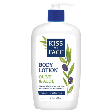 Deep Moisture Body Lotion - Olive & Aloe - Lightly Scented, 16 oz, Kiss My Face
