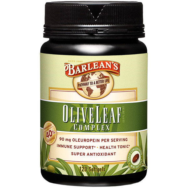 Olive Leaf Complex, 120 Softgels, Barleans Organic Oils