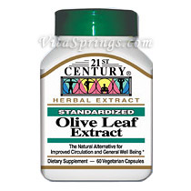 21st Century HealthCare Olive Leaf Extract 60 Vegetarian Capsules, 21st Century Health Care