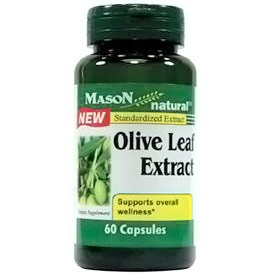 Olive Leaf Extract, 60 Capsules, Mason Natural