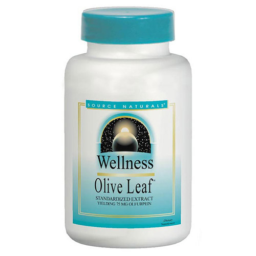 Olive Leaf Extract (Wellness) 500mg 120 tabs from Source Naturals