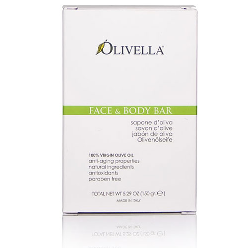 Olive Oil Face & Body Bar Soap, 5.29 oz (150 g), Olivella