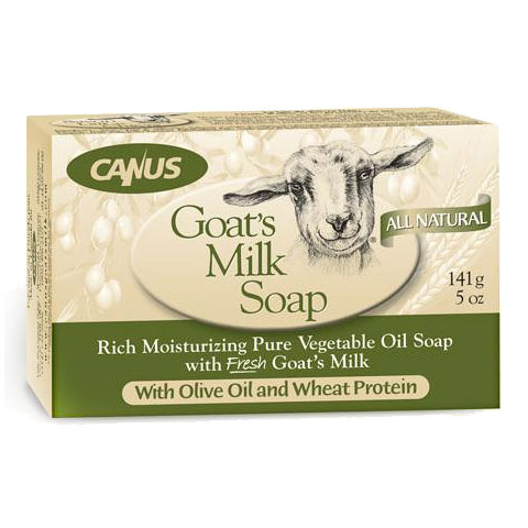 Canus Vermont Goat's Milk Bar Soap, with Olive Oil & Wheat Protein, 5 oz, Canus Vermont