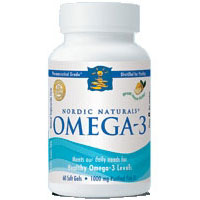 Nordic Naturals Omega-3, Purified Fish Oil, 180 Softgels, Nordic Naturals