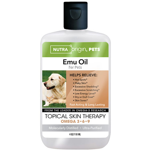 NutraOrigin Omega 3-6-9 Emu Oil for Pets, 4 oz, NutraOrigin