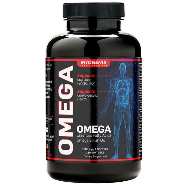 Myogenix Omega 3 Fish Oil 1000 mg, 120 Softgels, Myogenix