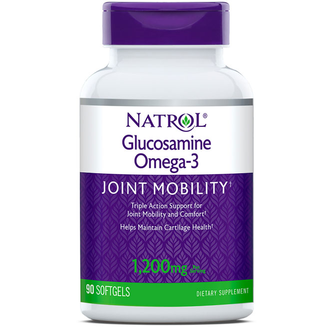 Omega3 with Glucosamine & Chondroitin 90 softgels from Natrol Day of