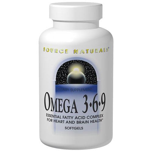 Source Naturals Omega 3, 6, 9 EFA Complex, 60 Softgels, Source Naturals