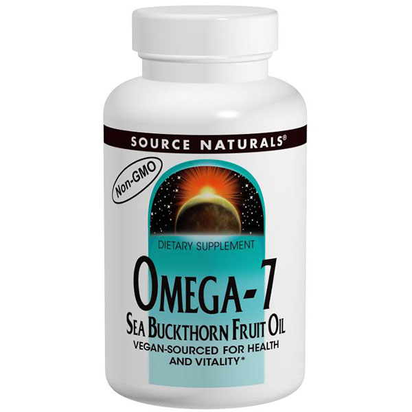 Omega-7 Sea Buckthorn Fruit Oil, Non-GMO, 60 Softgels, Source Naturals