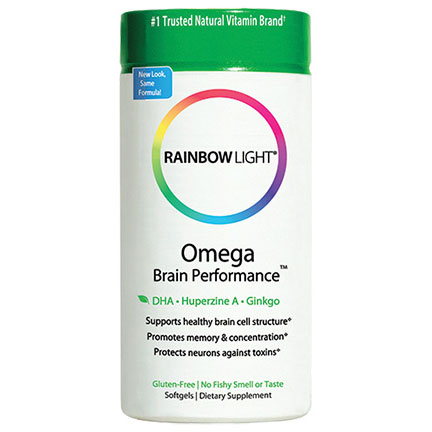 Rainbow Light Omega Brain Performance, 60 Softgels, Rainbow Light