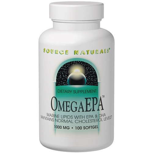 Omega EPA Fish Oil 1000 mg, 100 Softgels, Source Naturals