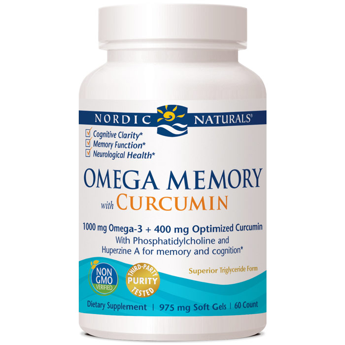 Omega Memory with Curcumin, 60 Softgels, Nordic Naturals
