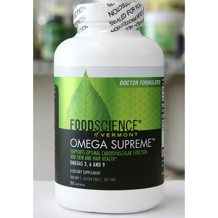 Omega Supreme (Omega 3, 6, 9), 90 Softgels, FoodScience Of Vermont