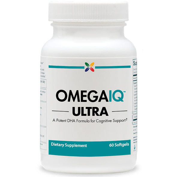 OmegaIQ Ultra, High DHA Formula for Cognitive Support, 60 Softgels, Stop Aging Now