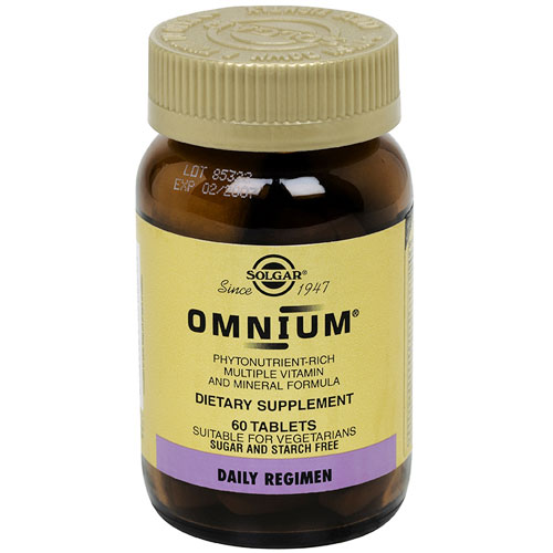 Omnium The Advanced Phytonutrient-Rich Multiple Vitamin & Mineral Formula, 60 Tablets, Solgar