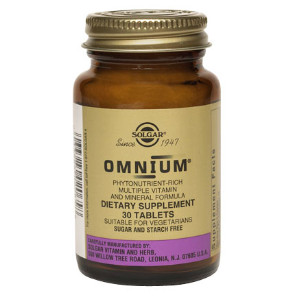 Omnium The Advanced Phytonutrient-Rich Multiple Vitamin & Mineral Formula, 90 Tablets, Solgar