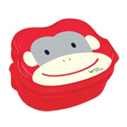 unknown On Safari Bento Box, Lunchbox for Kids, Red Monkey, 1 ct, Green Sprouts