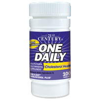 21st Century HealthCare One Daily CholesterolHealth with Policosanol 100 Tablets, 21st Century Health Care