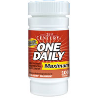 One Daily Maximum Multivitamins, 100 Tablets, 21st Century Health Care