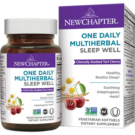 One Daily Multi Herbal Sleep Well, 30 Vegetarian Softgels, New Chapter