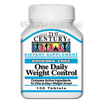 One Daily Weight Control 100 Tablets, 21st Century