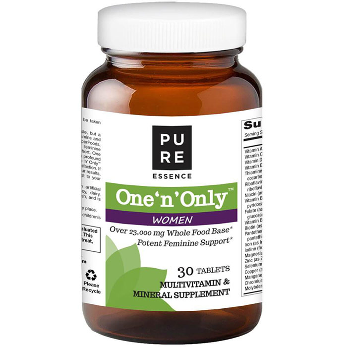 One n Only Womens Formula, One Daily Multivitamin, 30 Tablets, Pure Essence Labs