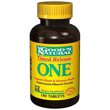 Good 'N Natural ONE (Timed Release) Vitamin And Mineral, 180 Tablets, Good 'N Natural