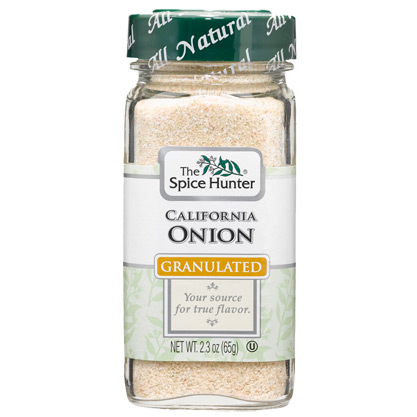 Onion, California, Granulated, 2.3 oz x 6 Bottles, Spice Hunter