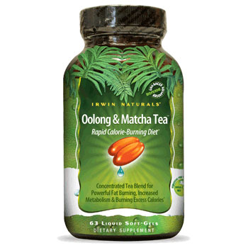 Oolong & Matcha Tea Fat Loss, 63 Liquid Soft-Gels, Irwin Naturals
