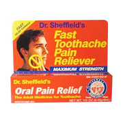 Oral Pain Relief Gel Maximum Strength, 0.33 oz, Sheffield