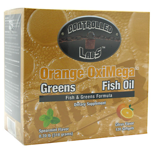 Orange OxiMega, Greens & Fish Oil, 1 Kit, Controlled Labs