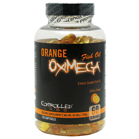 Orange OxiMega, Enteric Coated Fish Oil, 120 Softgels, Controlled Labs