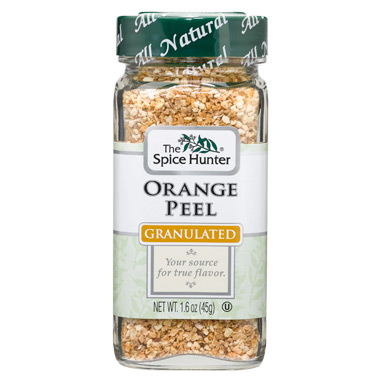 Orange Peel, Granulated, 1.6 oz x 6 Bottles, Spice Hunter