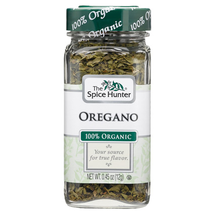 Oregano, 100% Organic, 0.45 oz x 6 Bottles, Spice Hunter
