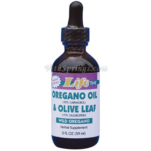 Oregano Oil & Olive Leaf Liquid, 2 oz, LifeTime