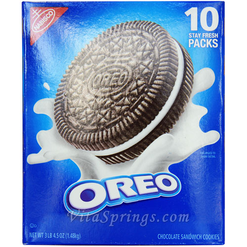 Oreo Chocolate Sandwich Cookies, Value Pack, 1.48 kg (10 Stay Fresh Packs)