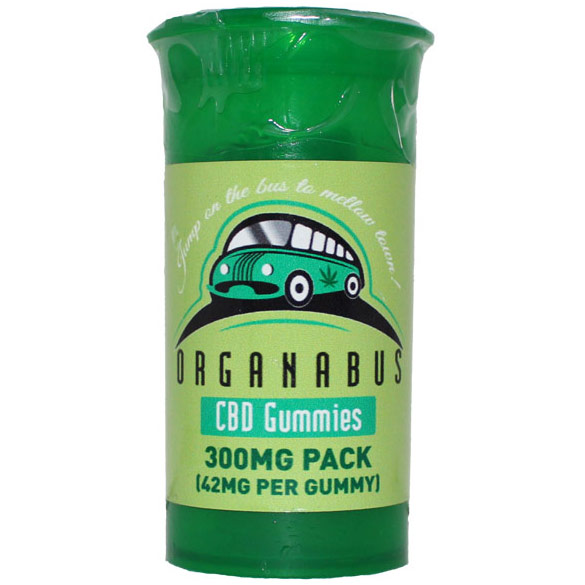 Organabus CBD Gummies, 7 Pack, Glow Industries