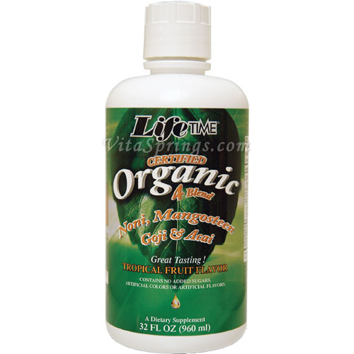 Organic 4-Blend Juice, 32 oz, LifeTime