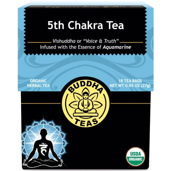 Organic 5th Chakra Tea, 18 Tea Bags, Buddha Teas