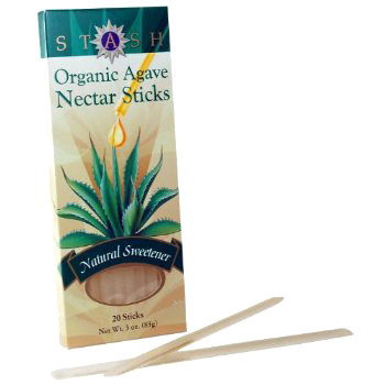 Organic Agave Nectar Sticks, 20 Sticks x 12 Box, Stash Tea