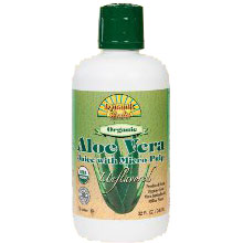 Organic Aloe Vera Juice with Micro Pulp Unflavored, 32 oz, Dynamic Health