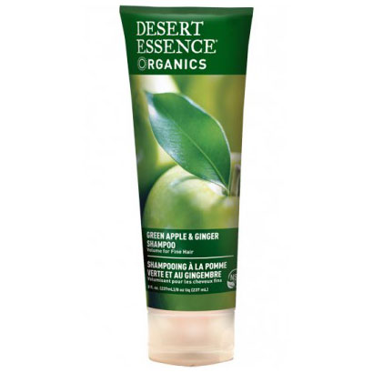 Desert Essence Organic Green Apple & Ginger Thickening Shampoo 8 oz, Desert Essence