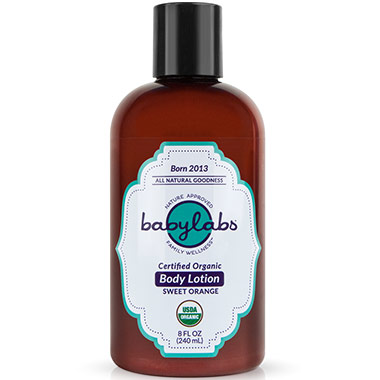 Organic Body Lotion, Sweet Orange, 8 oz, BabyLabs