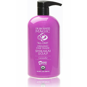 Dr. Bronner's Magic Soaps Organic Shikakai Body Soap Lavender, 24 oz, Dr. Bronner's Magic Soaps