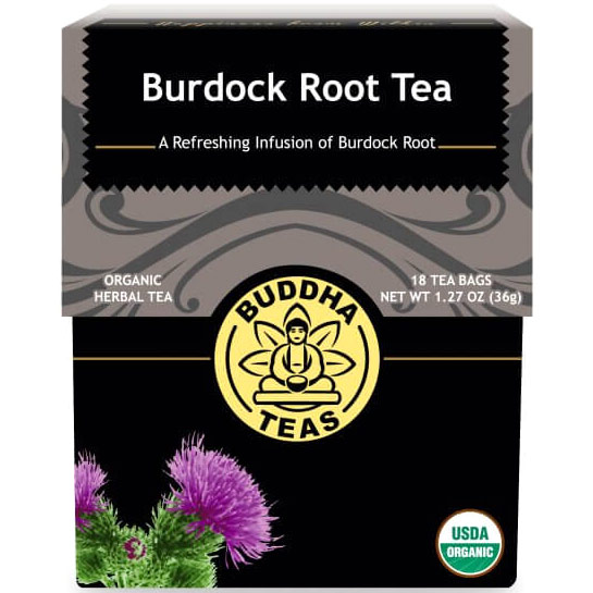 Organic Burdock Root Tea, 18 Tea Bags, Buddha Teas