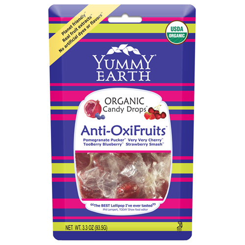 YummyEarth (Yummy Earth) Organic Candy Drops Pouch, Anti-Oxifruits, 3.3 oz x 6 Pouches, YummyEarth (Yummy Earth)