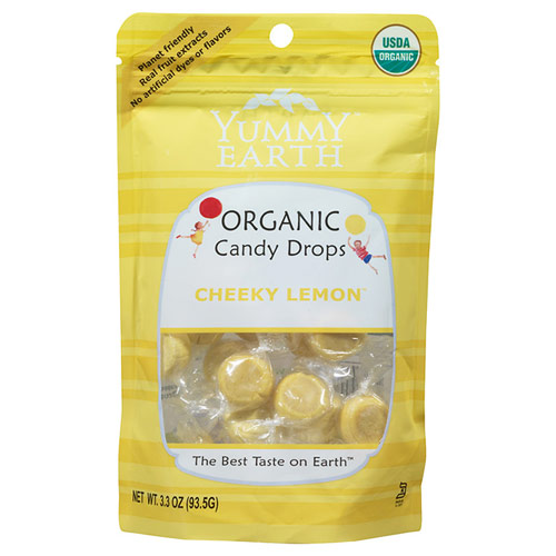 YummyEarth (Yummy Earth) Organic Candy Drops Pouch, Cheeky Lemon, 3.3 oz x 6 Pouches, YummyEarth (Yummy Earth)
