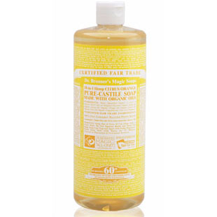 Dr. Bronner's Magic Soaps Organic Castile Liquid Soap Citrus Orange, 32 oz, Dr. Bronner's Magic Soaps